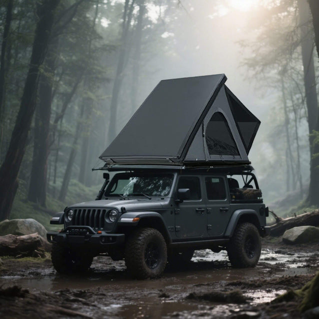 Trailora Apex Premium Lightweight Hard Shell Rooftop Tent (RTT) With L