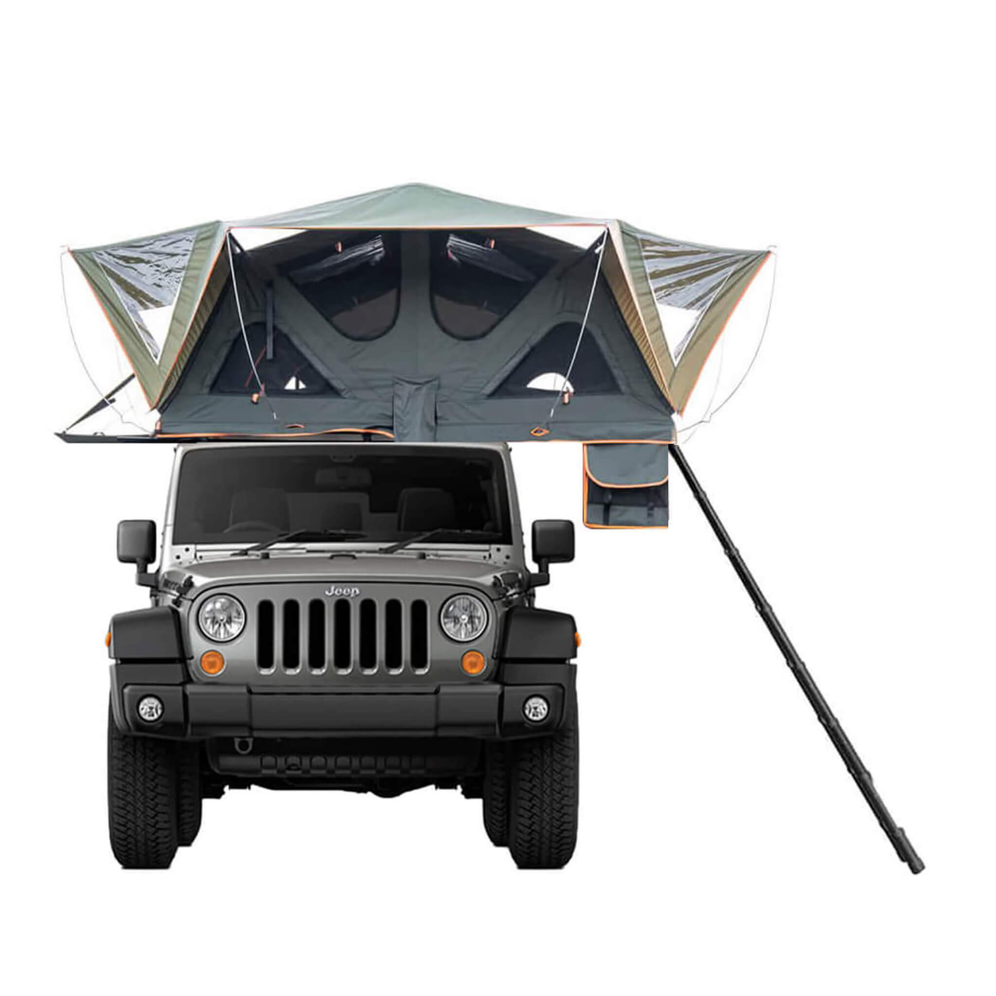 Naturnest Andromeda Green Soft-Shell Rooftop Tent With Large Panoramic